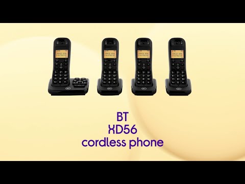 BT XD56 Cordless Phone with Answering Machine - Quad Handsets - Product Overview