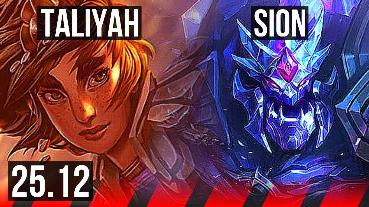 TALIYAH vs SION (TOP) | 600+ games | EUW Grandmaster | 25.12