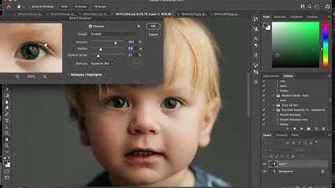 Use smart sharpen filter to "fake" focus - Photoshop Tutorial