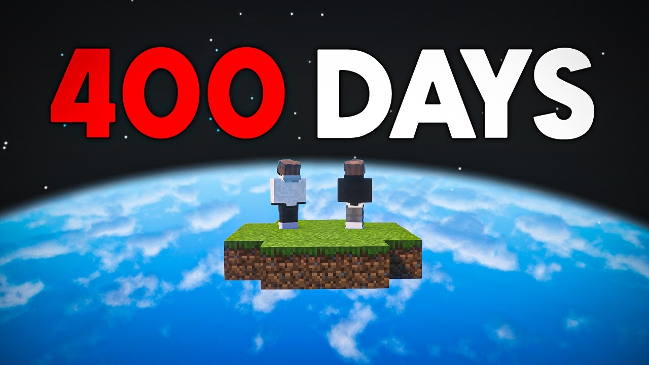 400 Days on Impossible Skyblock! (No Chest, No Tree)