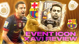 EVENT ICON XAVI 100 REVIEW & GAMEPLAY IN FIFA MOBILE 21! IS HE WORTH? XAVI REVIEW | FIFA MOBILE 21