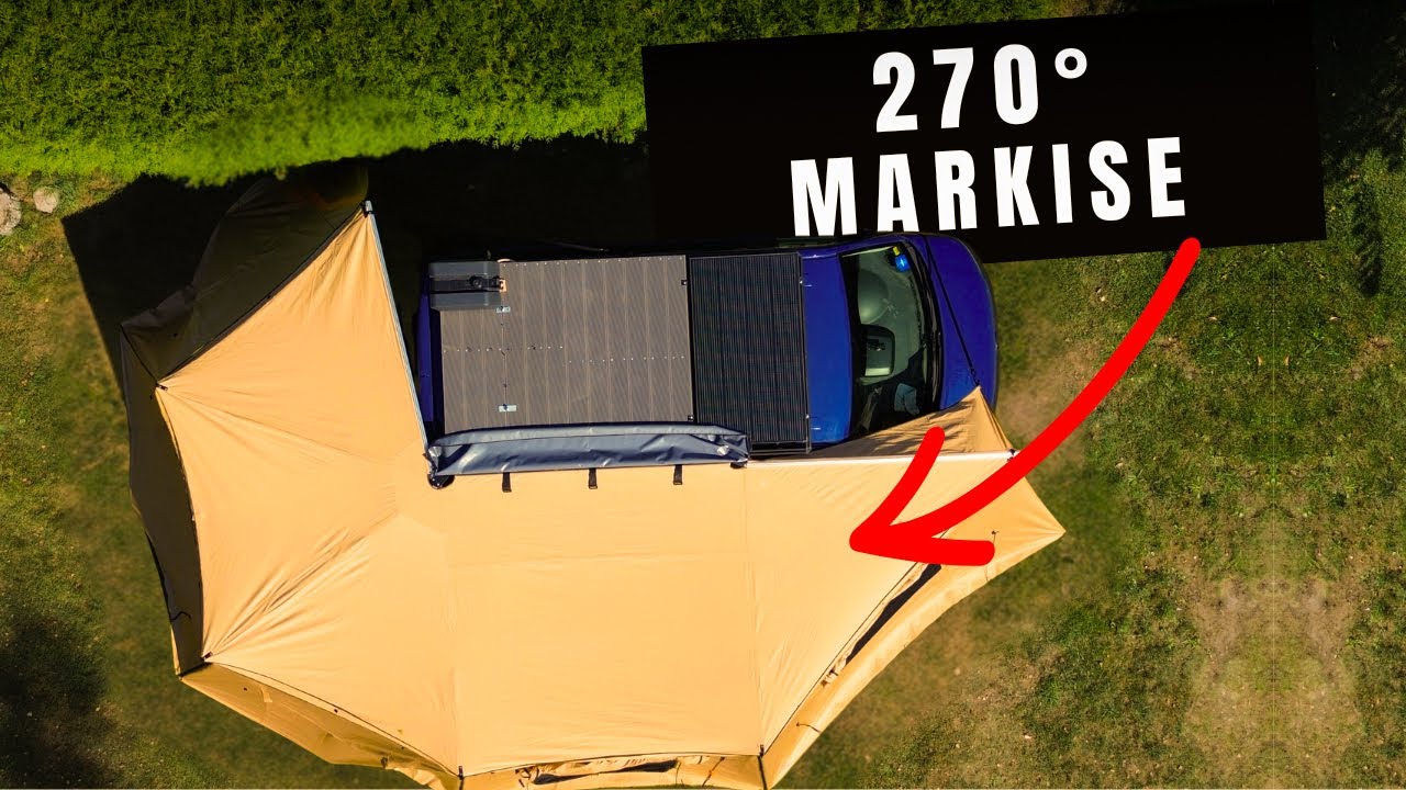 270 Grad Markise an VW T5 mit Seitenwänden/Montageanleitung und Praxistest