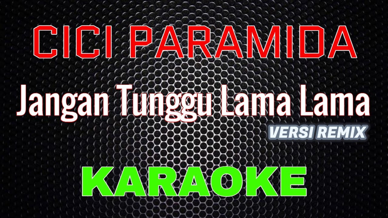 Cici Paramida - Jangan Tunggu Lama Lama "REMIX" [Karaoke] | LMusical