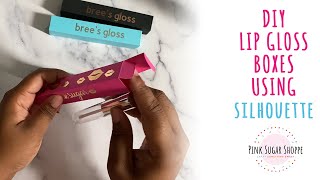 SILHOUETTE LIP GLOSS BOX - LIP GLOSS PACKAGING - TEMPLATE - AS SEEN ON TIK TOK