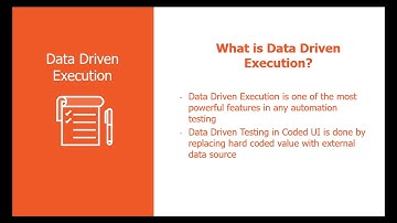Data Driven Execution with Visual Studio 2017