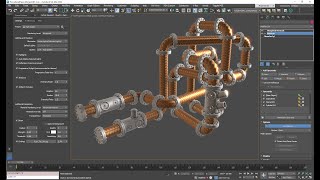 3DS Max Procedural Pipes