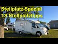 Wohnmobilstellplatz Special - 18 Stellplatztipps