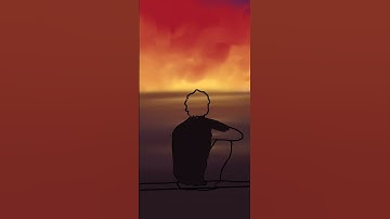 EASY Digital Landscape (Sunset) Drawing on Mobile #shorts #viral #sketchbook