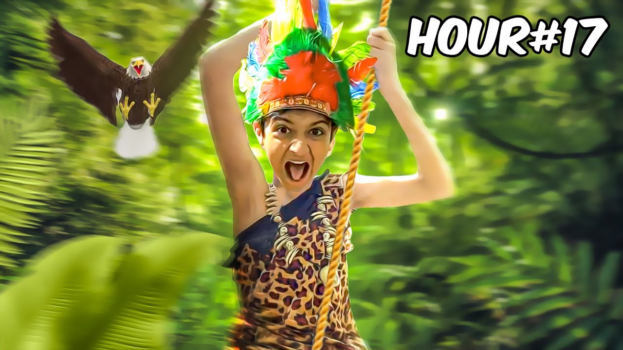 Surviving 24 Hours In The Middle Of Jungle