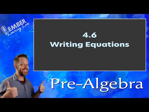 4-6 Writing Equations