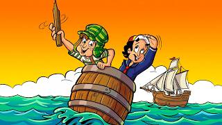 CHAVES E QUICO PERDIDOS MAR ADENTRO | GIBIS ANIMADOS DO ZÉ CARIOCA E CHAVES