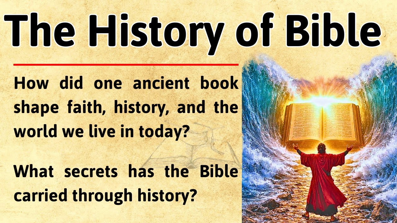 The History of the Bible 📖✝️|| Learn English Through Story Level 3 📖 || Graded Reader 🎧📚