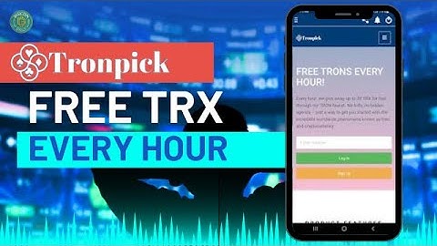 Unlock FREE TRX Every Hour with TRONPICK!