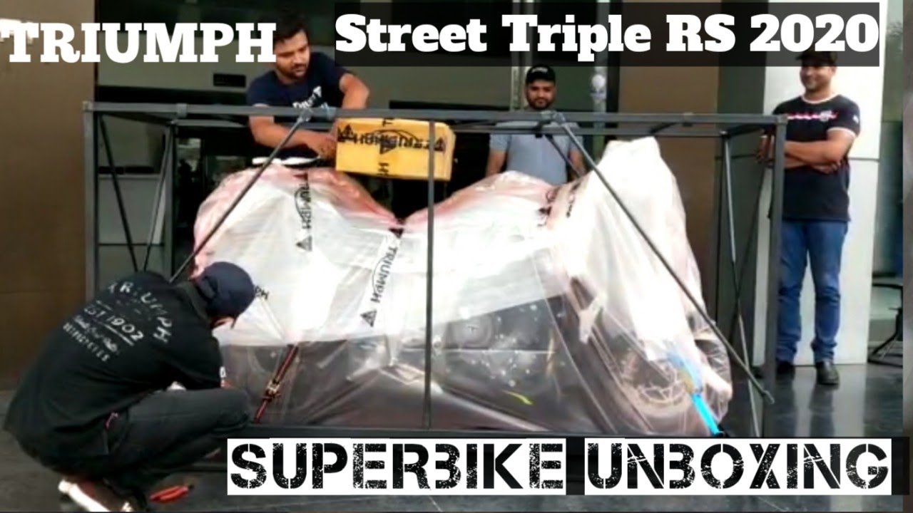 TRIUMPH STREET TRIPLE RS | SUPERBIKE UNBOXING | FIRST IN RAJASTHAN