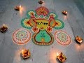 Maa lakshmi rangoli for diwali by manju subberwal