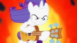 Rarity shreds on a guitar