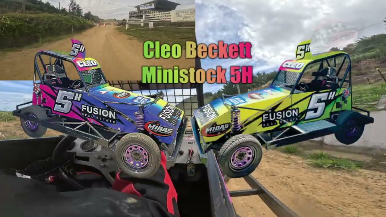 Beckett Racing J-R Beckett Adult Ministocks 5h Race 3 Whangarei Speedway New Year RaceMeet 17.1.2026