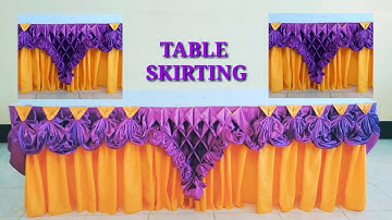 V-shape : Butterfly : Diamond | Double Combination | Table Skirting