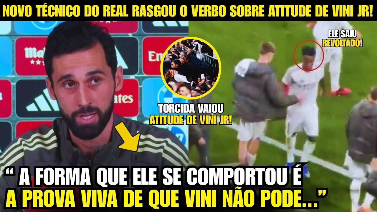 🚨EITA! OLHA A FORTE DECLARAÇÃO DO NOVO TÉCNICO DO REAL SOBRE ATITUDE DE VINI JR HOJE!