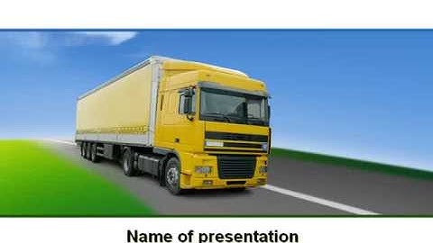 Freight Transportation PowerPoint Template by PoweredTemplate.com