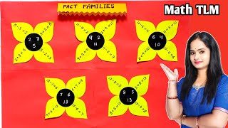 Fact Family TLM | Math TLM | School Project | Teaching Aids |