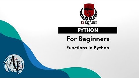 #7 Python Tutorial for beginners | Functions in python | Urdu/Hindi