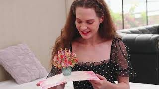 Eco-Friendly 3D Flower Bouquet Pop-Up Card | Paper Love