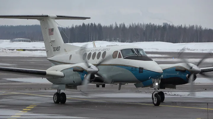U.S. Air Force Beechcraft C-12D Huron 83-0497 at Helsinki Airport