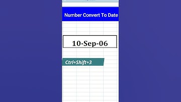 Number convert to date format in excel