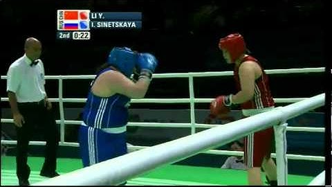 Heavy (+81kg) SF - Li (CHN) vs Sinetskaya (RUS) - AIBA Women's World C'ship 2012