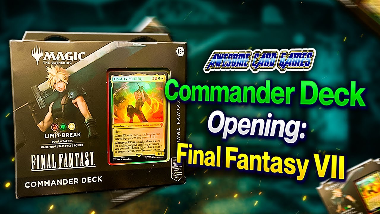 Commander Deck Opening: Final Fantasy VII - YouTube
