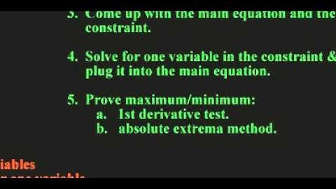 [Math] [Calculus I]- Optimization Word Problem (Concept)