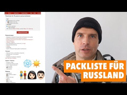 Video: Was man für eine Reise nach Russland einpacken sollte