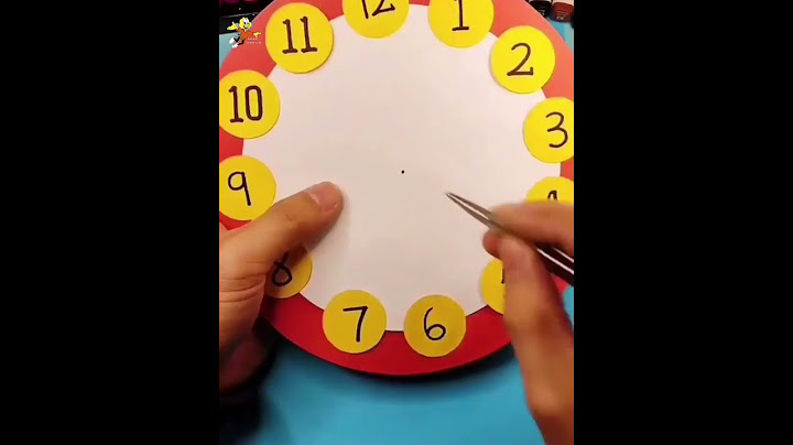 طريقة عمل ساعة من الورق
