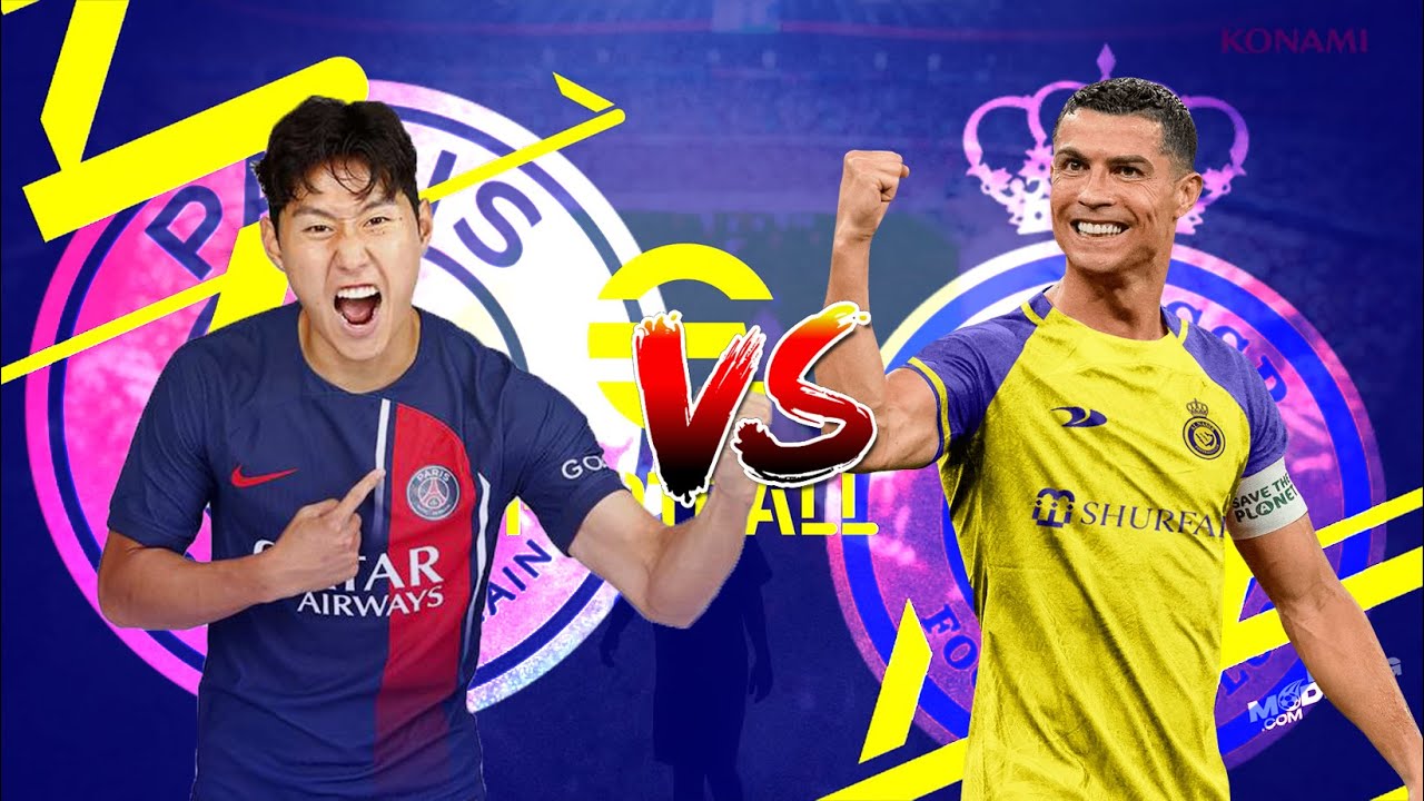 이강인, 파리 생제르맹 vs 알 나스르 첫 경기, PSG 첫 골 [ PES 2021 ] - YouTube