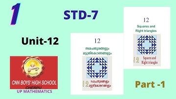 STD-7 UNIT-12 SQUARES & RIGHT TRIANGLES PART-1
