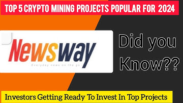 Top 5 Crypto Mining Projects Sidra Bank New update Pi Network New Update Top Popular Crypto Projects