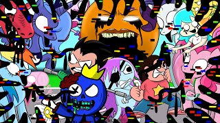 FNF “SLICED” COMPLETE COLLECTION & Rainbow Friends ZOMBIE CORRUPTED | Friday Night Funkin' Animation