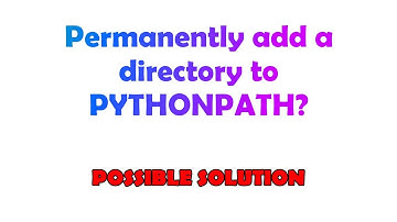 Permanently add a directory to PYTHONPATH?