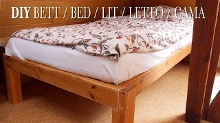 DIY Bett stabil, schnell, preiswert selber bauen