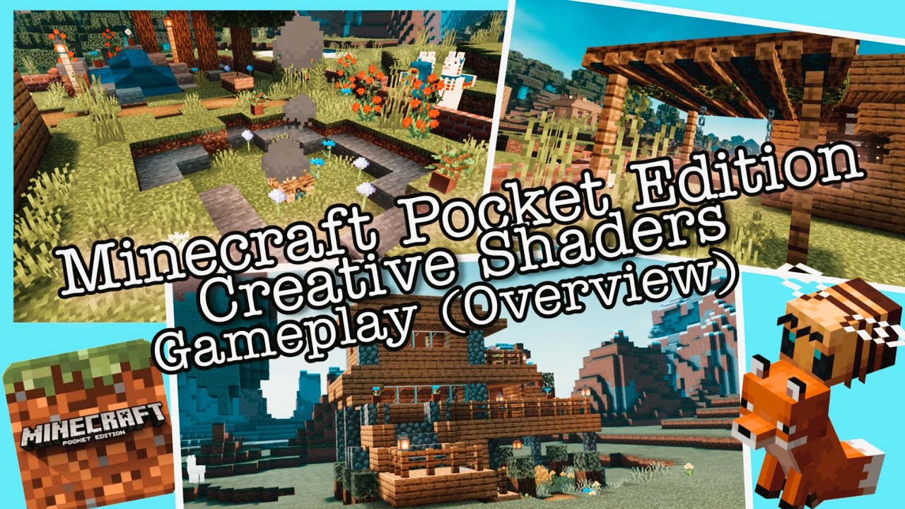 Minecraft Pocket Edition Shaders Gameplay (Overview) - YouTube