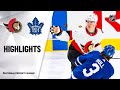 Senators @ Maple Leafs 2/17/21 | NHL Highlights