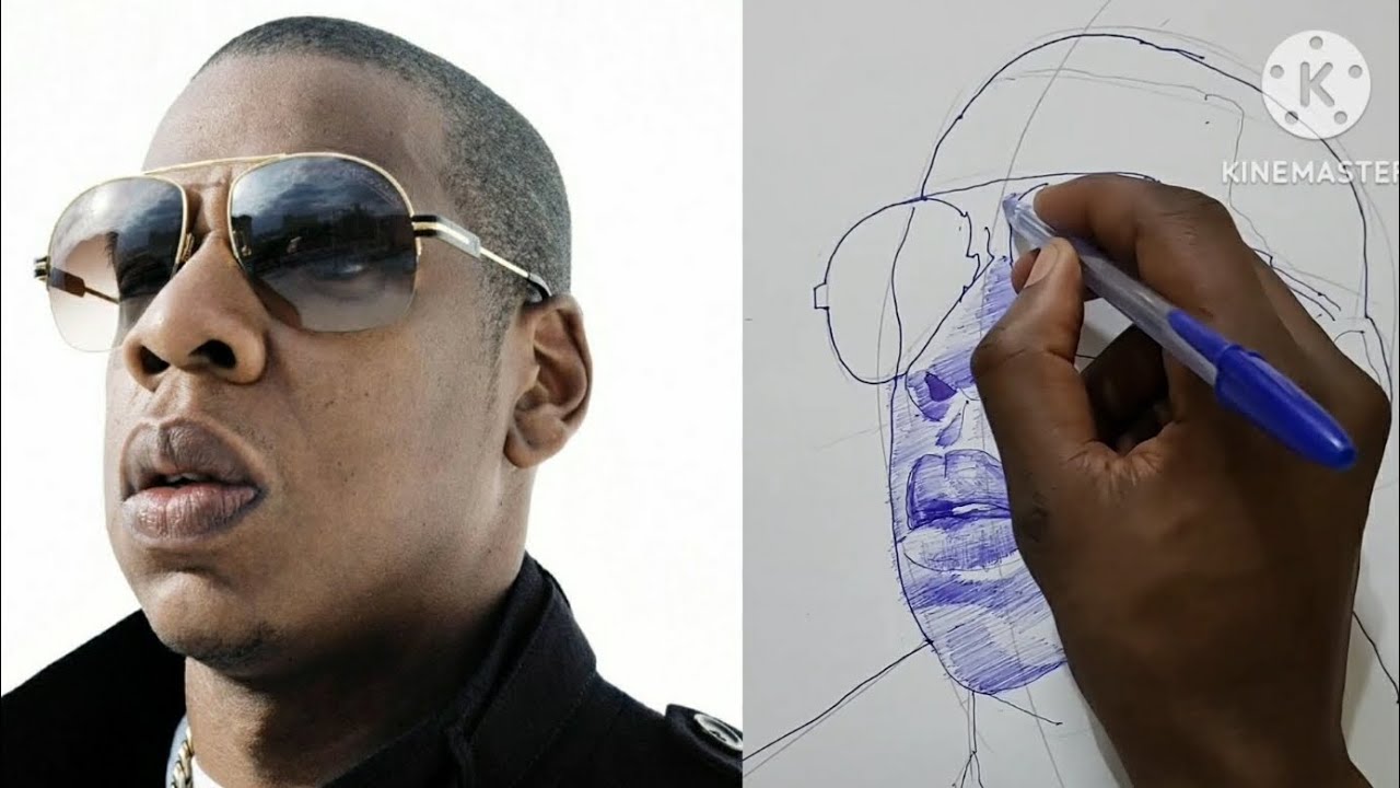 Jay Foreign Drawing Rapper How to Draw Jay-Z the Brooklyn Hiphop legend in 5 minutes. - YouTube