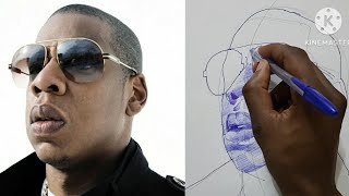 How To Draw Jay-Z The Brooklyn Hiphop Legend In 5 Minutes.