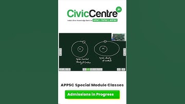 APPSC | Group-I | PCM Batch 2023-24 | Science & Technology | CivicCentre