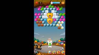 LINE バブル2　STAGE 1285　黄金コニー　アイテムあり　×1.5　Gold Cony　LINE BUBBLE 2
