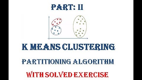 Part II: K Means Algorithm, Data Mining, Machine learning, Examples, 1D data exercises, Partition