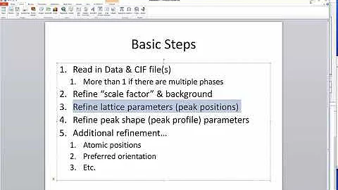 Your First Refinement in MAUD (XRD Refinement Soft...