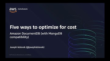 Five Ways to Optimize For Cost with Amazon DocumentDB (with MongoDB Compatibility)