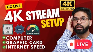 How to Stream 4K on YouTube & Twitch | Best CPU & Internet Speed for 4K Live Streaming
